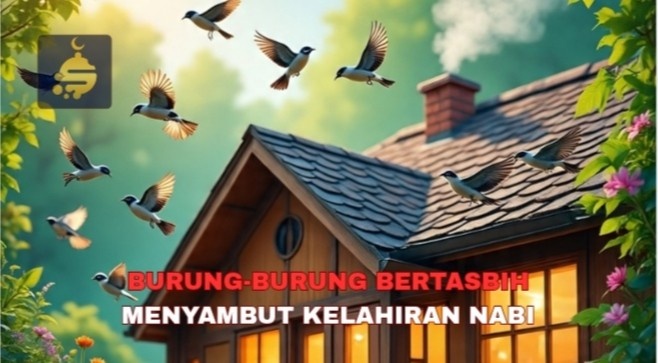 Burung-Burung Bertasbih mentambut kelahiran nabi